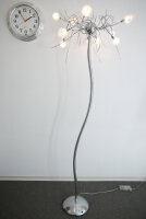 Stehleuchte Fabia 10 flammig Halogen chrom dimmbar...