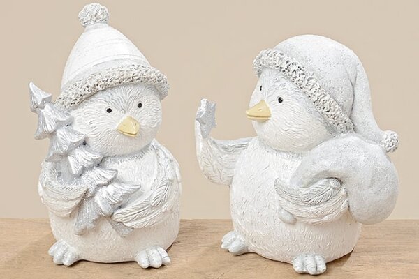 2x stimmungsvolle Dekofiguren Vogel Kaya 14cm Figur Dekoration Geschenk Figur