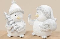 2x stimmungsvolle Dekofiguren Vogel Kaya 14cm Figur...