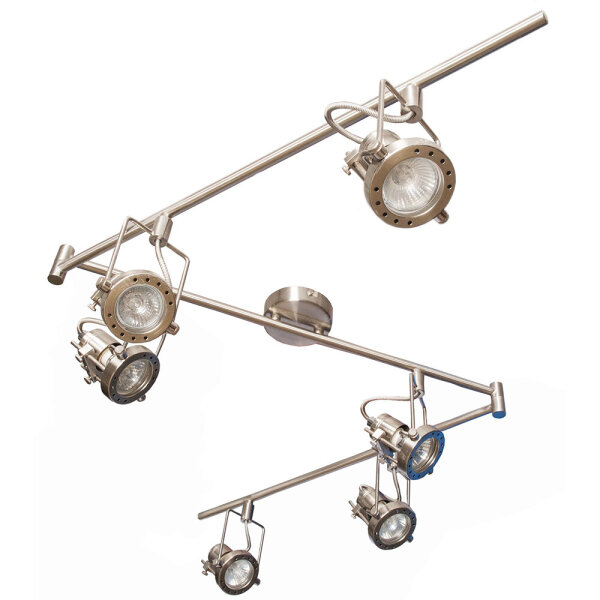 Strahler Jet Line 1- 6 flammig GU10 Fassung Spot Lampe Wandspot Deckenleuchte 6-flammig