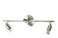 Strahlerserie Linos 1 bis 6 flammig nickel Spot schwenkbar Fassung GU10 Lampe Dreiflammig