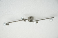 Strahlerserie Linos 4- flammig nickel Spot schwenkbar...