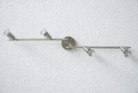 Strahlerserie Linos 4- flammig nickel Spot schwenkbar Fassung GU10