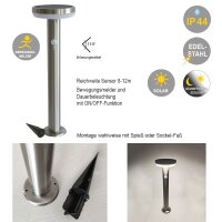 Solar Wegeleuchte Brun 50cm silber IP44