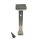 Stromsparende hochwertige LED-Solar-Wege-Steh-Sockel-Leuchte Gartenbeleuchtung Sockelleuchte Berne 50 cm silber