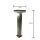 Stromsparende hochwertige LED-Solar-Wege-Steh-Sockel-Leuchte Gartenbeleuchtung Sockelleuchte Berne 50 cm silber
