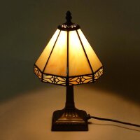 Tiffany-Stil Tischleuchte DANA Nachttischleuchte Deko-Leuchte