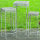3 x Beistelltische Elysee H55-65-75cm Tisch Metall eckig Eisentisch Blumenhocker