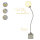 Tiischleuchte Brasilia Lampe Nickel/Glas weiß Tischlampe Dekoleuchte