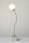 Tiischleuchte Brasilia Lampe Nickel/Glas weiß Tischlampe Dekoleuchte