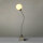 Tiischleuchte Brasilia Lampe Nickel/Glas weiß Tischlampe Dekoleuchte