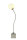 Tiischleuchte Brasilia Lampe Nickel/Glas weiß Tischlampe Dekoleuchte