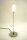 Tischleuchte Paris einzeln od. Set Nickel Glas weiß G4-10 Watt Dekoleuchte Lampe Einflammig