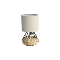 Tischleuchte Rita Stoffschirm beige E27