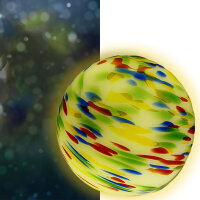 Tischleuchten Kugelleuchten bunte Kugel-Glas-Lampe D20 cm Deko-Boden-Leuchte Jupiter