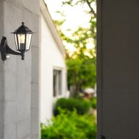Außenwandleuchte Kingston mit Sensor Schwarz