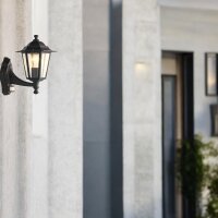 Außenwandleuchte Kingston mit Sensor Schwarz