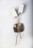 Wandleuchte Madrid 2 flammig Halogenlampe Stahl-Glas...