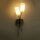 Wandleuchte Madrid 2 flammig Halogenlampe Stahl-Glas Wandlampe Leuchte G9