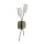 Wandleuchte Madrid 2 flammig Halogenlampe Stahl-Glas Wandlampe Leuchte G9