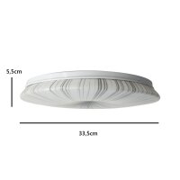 Moderne LED Dekenleuchte Nelson D:34cm warm-kaltweiss