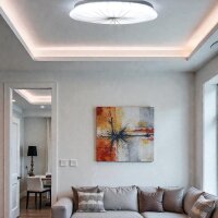 Moderne LED Dekenleuchte Nelson D:34cm warm-kaltweiss