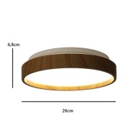Moderne LED Dekenleuchte Senja D: 26cm