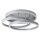 Moderne LED Dekenleuchte Alwa silber D50cm