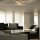 Moderne LED Dekenleuchte Alwa silber D50cm