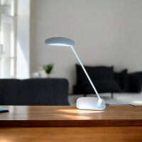 LED Tischleuchte Kian silber Touchschalter USB Anschluss