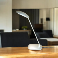 LED Tischleuchte Kian silber Touchschalter USB Anschluss