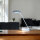 LED Tischleuchte Kian silber Touchschalter USB Anschluss