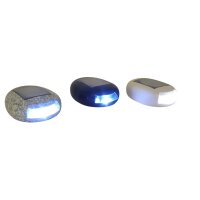 3 x LED Solar-Wegeleuchten in Steinoptik mit Spieß Gartenleuchte Treppenleuchte