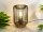 Moderne Tischleuchte Jade aus Holz  und  Metall grau Fassung E27 Tisch-Deko-Lamp