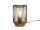Moderne Tischleuchte Jade aus Holz  und  Metall grau Fassung E27 Tisch-Deko-Lamp