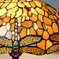Echtglas Tiffany-Stil Tischleuchte Charlotte H60cm