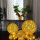 3x Glas LED-Kugel-Deko-Leuchte FIONA Bernstein
