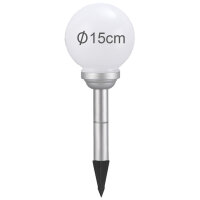 3 x LED Solarleuchte Kugelleuchte-Lampe Ola mit Erdspieß Licht-Leuchtkugel  3 x 15cm