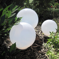 3 x LED Solarleuchte Kugelleuchte-Lampe Ola mit Erdspieß Licht-Leuchtkugel  3 x 20 cm