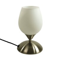 Glas-Tisch-Leuchte MIKO Nachttisch-Fensterbank-Deko-Lampe...
