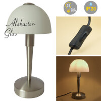 Glas-Tischleuchte MORITZ Nachttisch-Wohnzimmer Lampe...