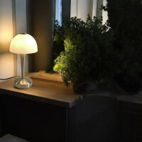 Glas-Tischleuchte MORITZ Nachttisch-Wohnzimmer Lampe Fenster-Deko-Leuchte