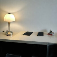 Glas-Tischleuchte MORITZ Nachttisch-Wohnzimmer Lampe Fenster-Deko-Leuchte