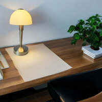 Glas-Tischleuchte MORITZ Nachttisch-Wohnzimmer Lampe Fenster-Deko-Leuchte