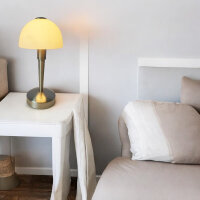Glas-Tischleuchte MORITZ Nachttisch-Wohnzimmer Lampe Fenster-Deko-Leuchte