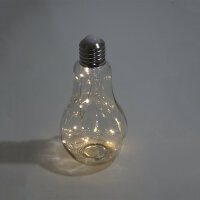 Dekoleuchte Tisch-Lampe Glühbirne mit Lichterkette...