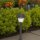 5 x Solarleuchten Carsten im Set Kuststoff Erdspieß LED weiß Solar Gartenlampe
