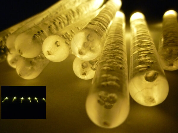 Lichterkette Bubble 15 LED batteriebetrieben Weihnachtsbeleuchtung Tischdeko LED-warmweiß