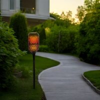 LED Solar-Wegeleuchte mit Flammeneffekt...