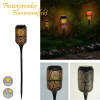 LED Solar-Wegeleuchte mit Flammeneffekt Garten-Wege-Fackel-Dekorations-Lampe Einzeln